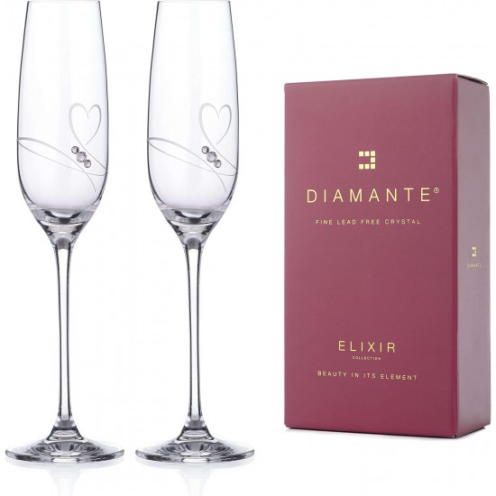 Сватбени чаши Romance, кристали Swarovski, 2 броя, 200 мл