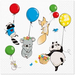 Детски салфетки Animals Party 33  х 33 см 20 бр